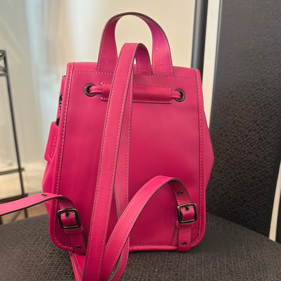Coach Pink Leather Backpack - Picture 3 of 9